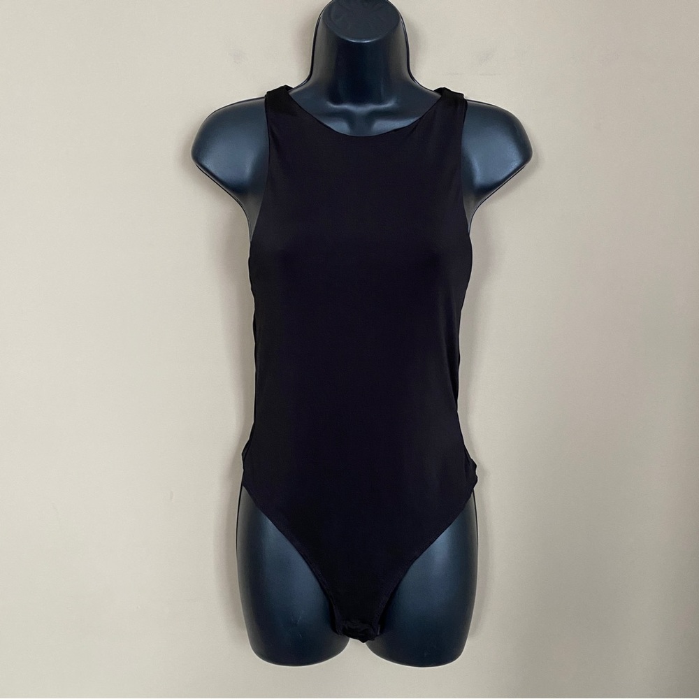 Missguided Black Tank Bodysuit